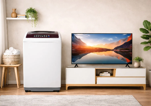 TV and Washing Machine Combo